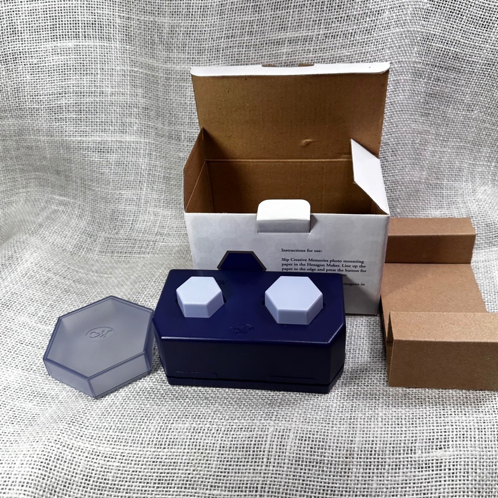 Creative Memories Hexagon Maker Double Paper Punch 1.25 and 1.5‎ Inch 6203520703